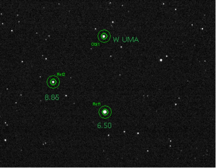 Chart - W UMa, JD 2460371.23015