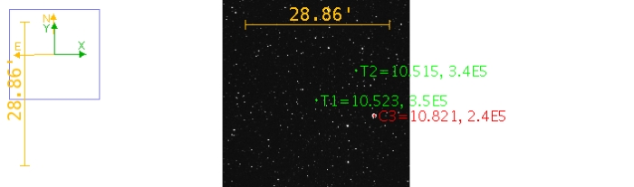 Chart - PMAK V117, JD 2460434.29948