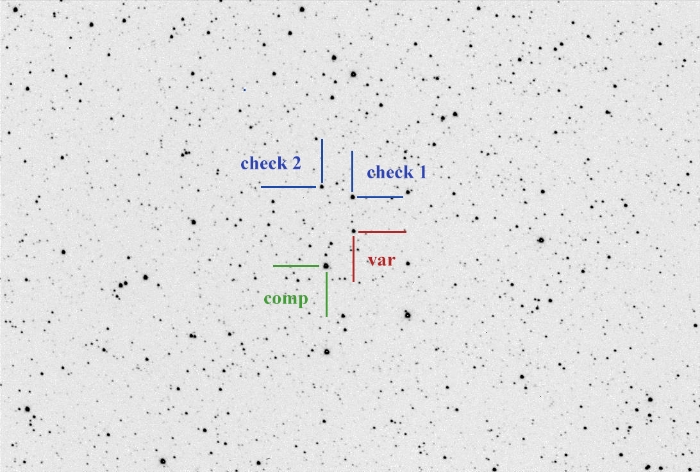 Chart - V0744 Cep, JD 2460645.26643