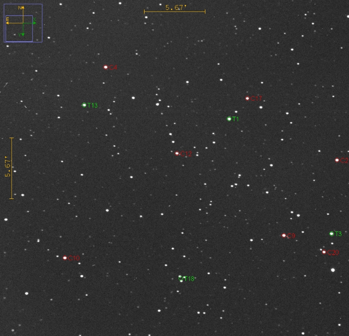 Chart - WASP-11, JD 2460652.23809