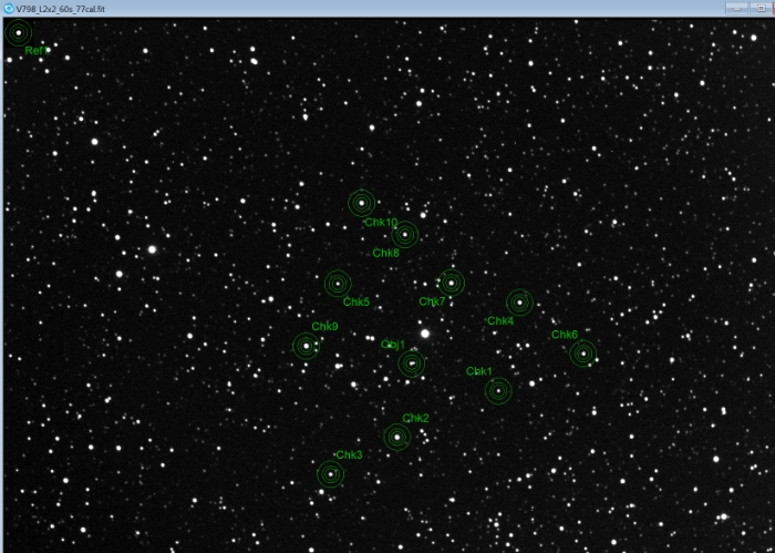 Chart - V0798 Aur, JD 2460652.89754