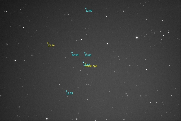 Chart - WASP-160, JD 2460654.59583