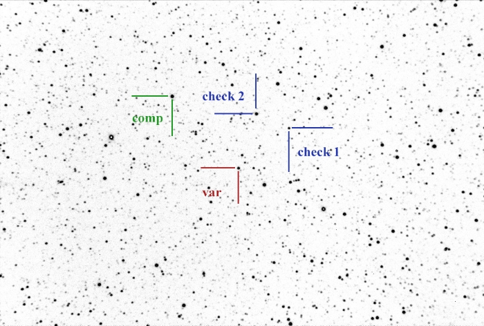 Chart - V0841 Cyg, JD 2460572.28318