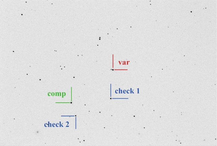 Chart - KM UMa, JD 2460711.26899