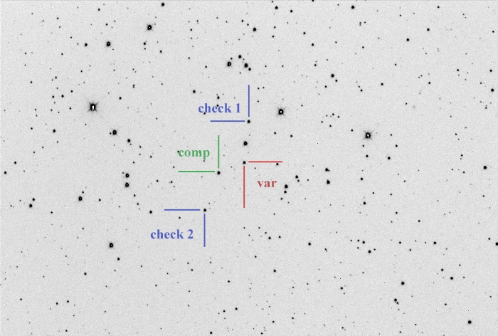 Chart - V0488 Cam, JD 2460754.28650