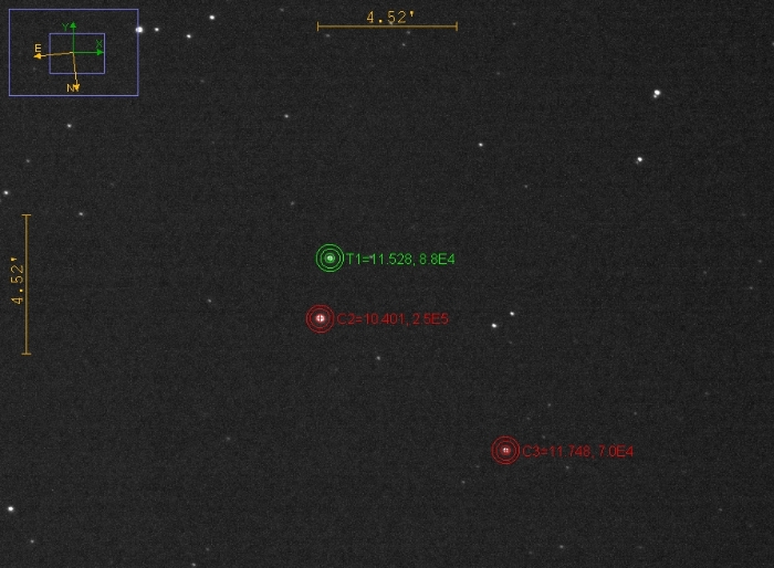 Chart - V0409 Hya, JD 2460789.26061