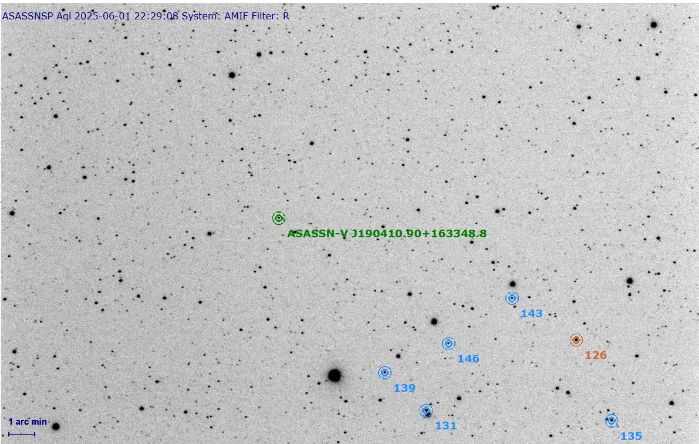 Chart - ASASSN-V J190410.90+163348.8, JD 2460828.36791