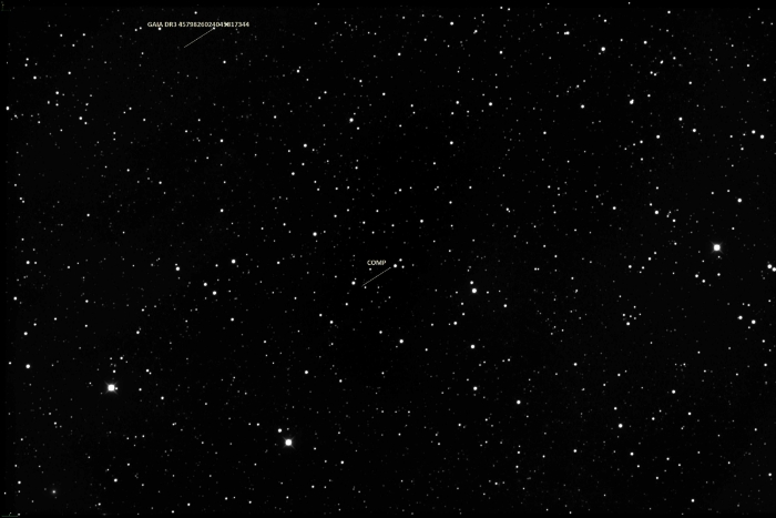 Chart - GAIA DR3 45798260240458, JD 2460843.38160