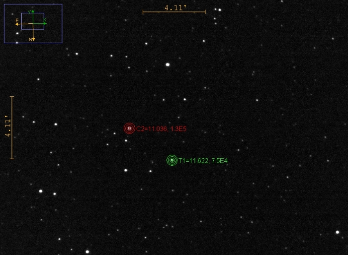 Chart - V0662 Ser, JD 2460861.47318
