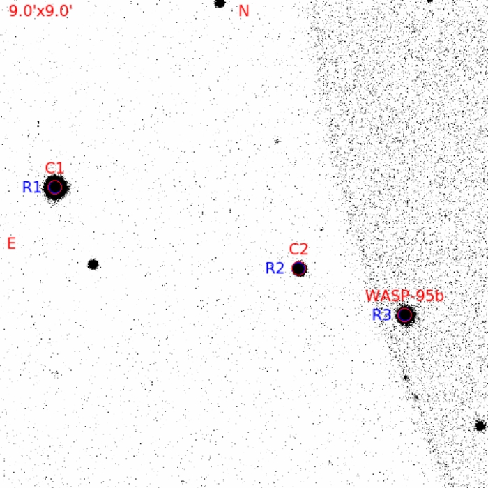 Chart - WASP-95, JD 2460849.74111