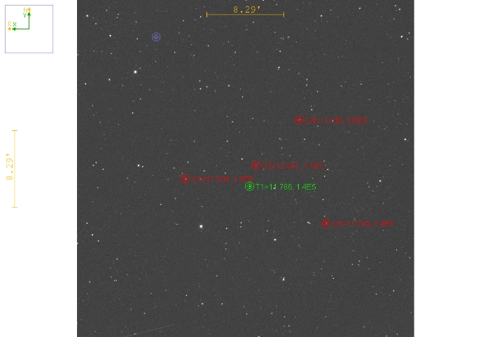 Chart - WASP-2, JD 2460876.40300