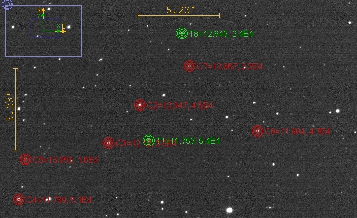 Chart - WASP-2, JD 2460876.39056