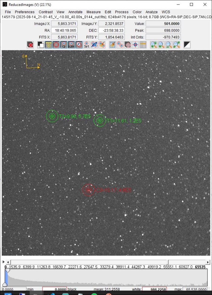 Chart - V3863 Sgr, JD 2460901.85509