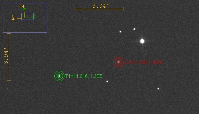 Chart - NSVS 890397, JD 2460927.23206
