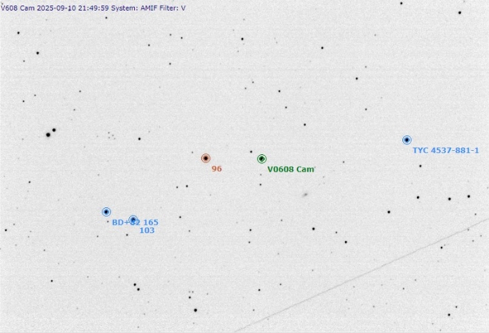 Chart - V0608 Cam, JD 2460929.32609