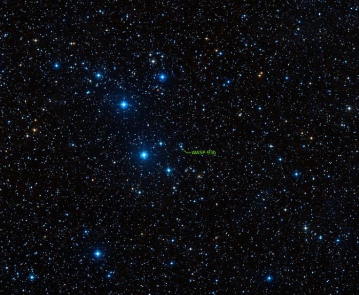 Chart - WASP-93, JD 2460514.39312
