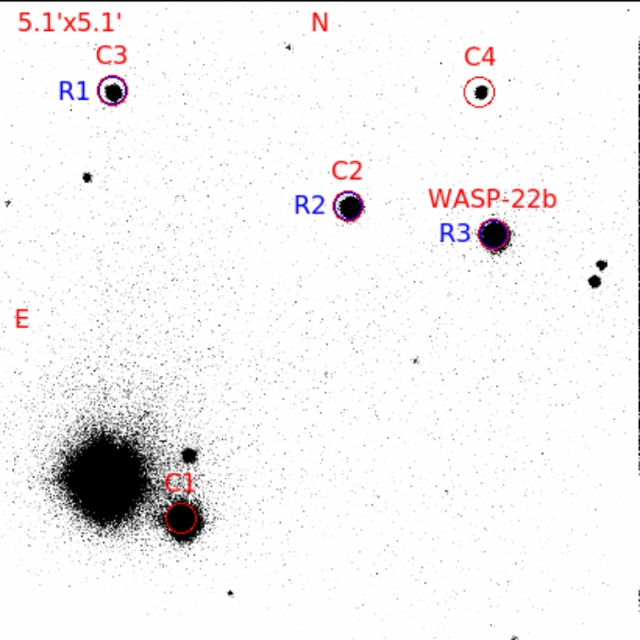 Chart - WASP-22, JD 2460234.68850