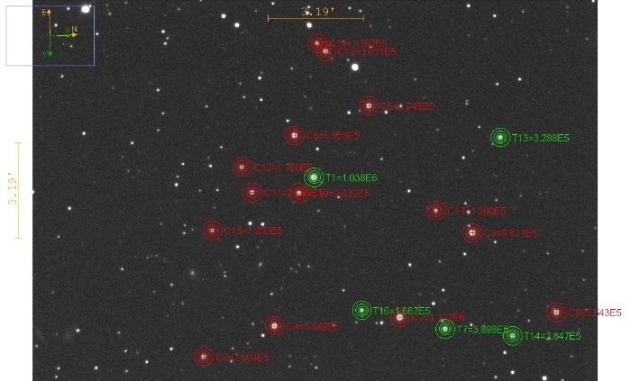 Chart - TrES-3, JD 2460949.28567