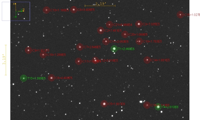Chart - WASP-3, JD 2460925.36496