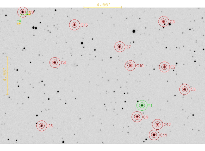 Chart - TrES-3, JD 2460949.28655