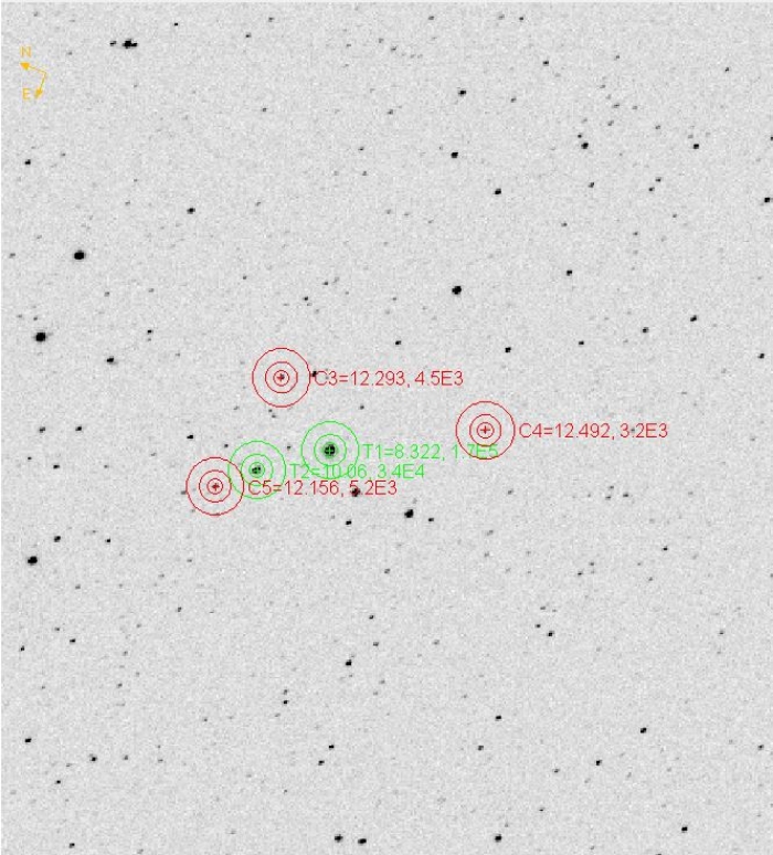 Chart - V0525 Sgr, JD 2460959.89870