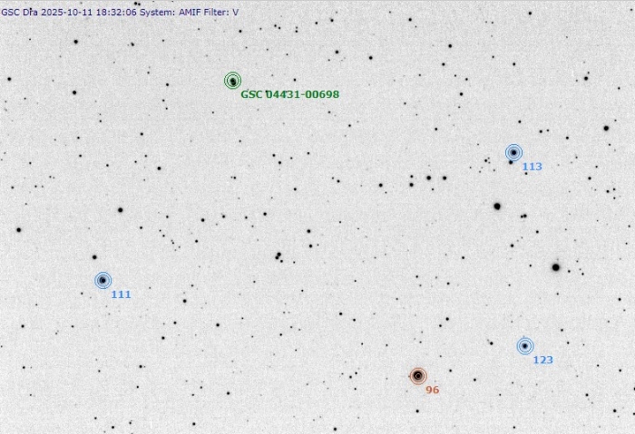 Chart - GSC 04431-00698, JD 2460960.27229