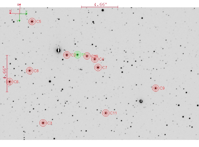Chart - TOI-2046, JD 2460951.28112