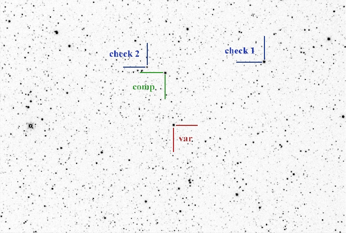 Chart - V0375 Cas, JD 2460948.28448