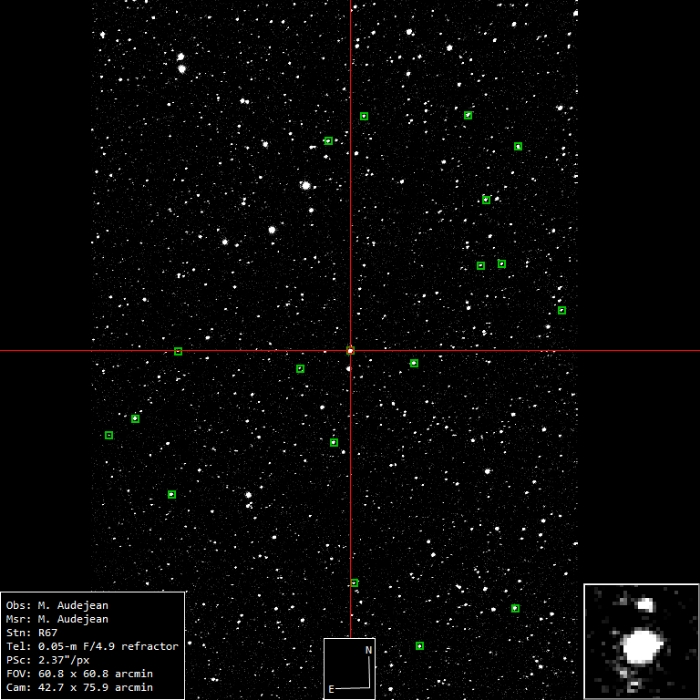 Chart - DK Cyg, JD 2460962.28590