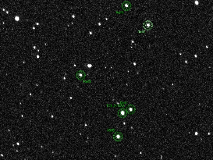 Chart - TOI-2152 A, JD 2460994.49303