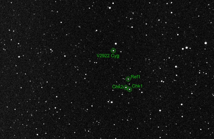 Chart - V2922 Cyg, JD 2460947.38133