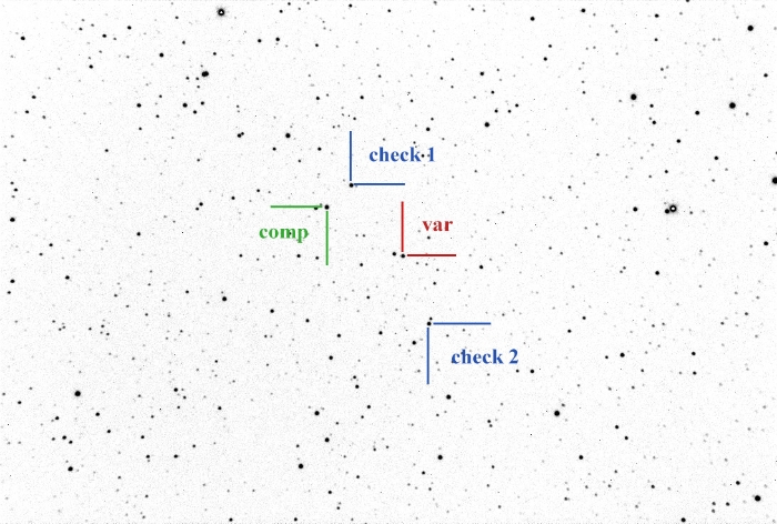 Chart - V0406 Lyr, JD 2460899.34275