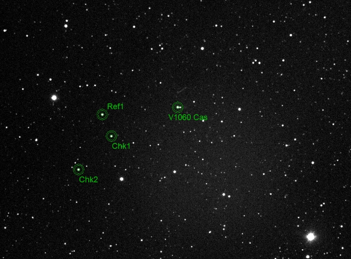 Chart - V1060 Cas, JD 2460967.45951