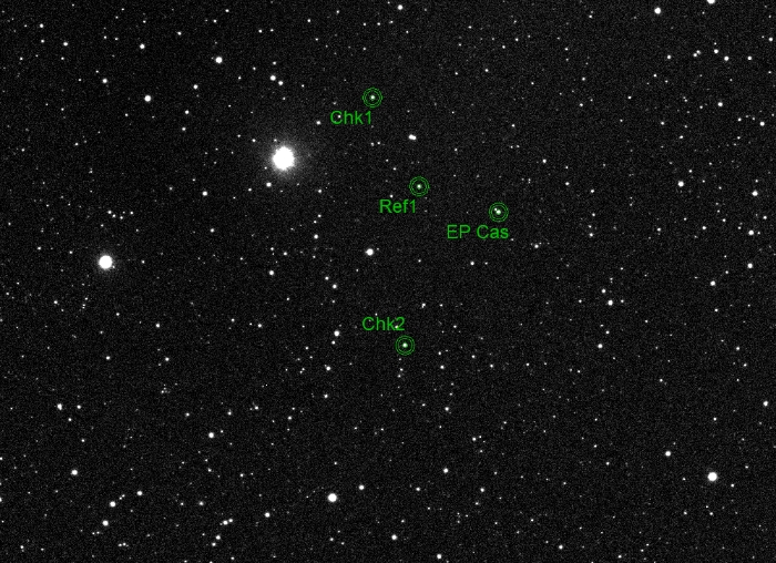Chart - EP Cas, JD 2460988.33394