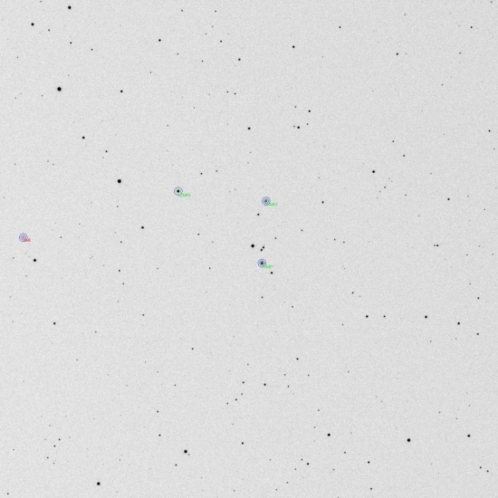 Chart - LINEAR 770627, JD 2460986.45539