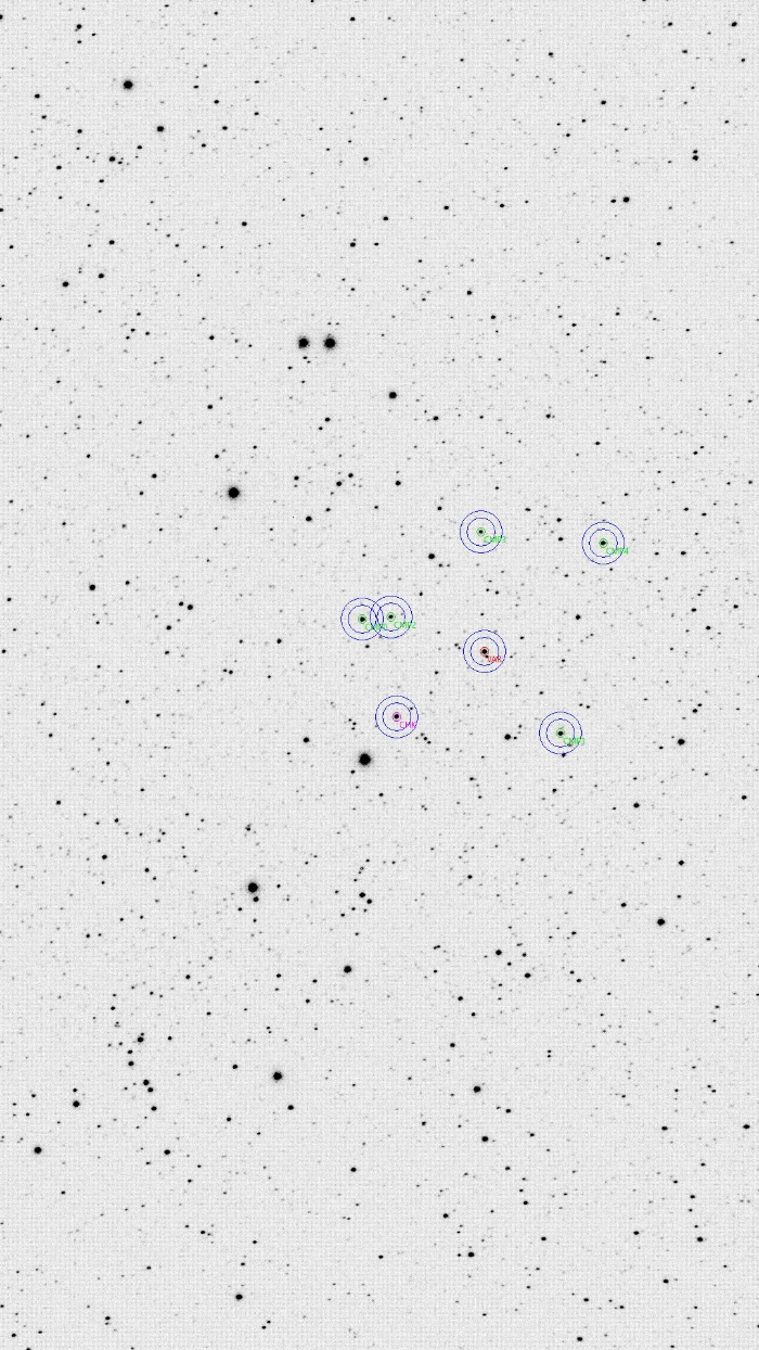 Chart - V0541 Cas, JD 2461020.19026