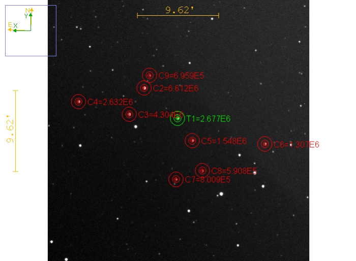 Chart - WASP-43, JD 2461027.89009