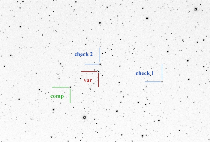 Chart - V0830 Lyr, JD 2460819.37088