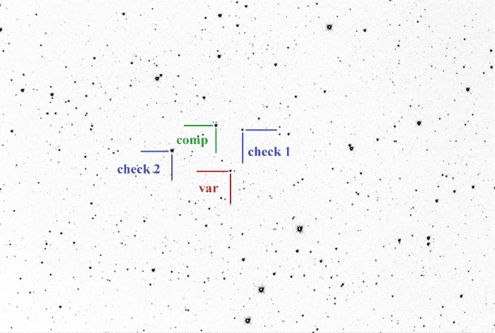 Chart - V0574 Lyr, JD 2460805.36117