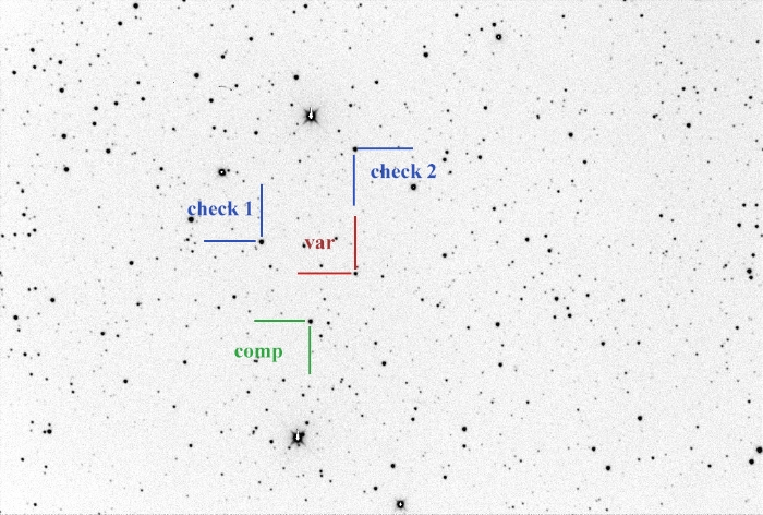 Chart - V0471 Gem, JD 2461060.22428
