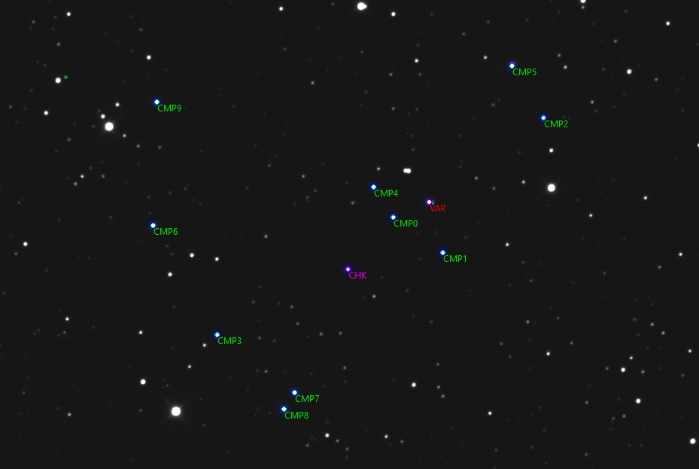 Chart - WASP-175, JD 2461067.26393