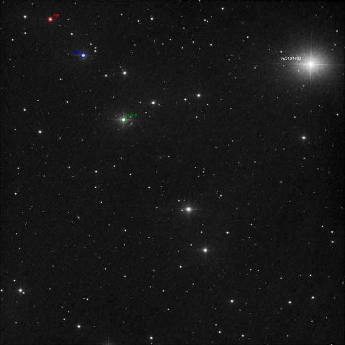 Chart - NSVS 2636345, JD 2461107.25411