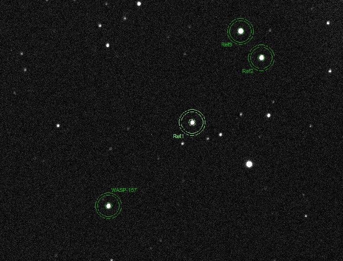 Chart - WASP-157, JD 2461110.54172
