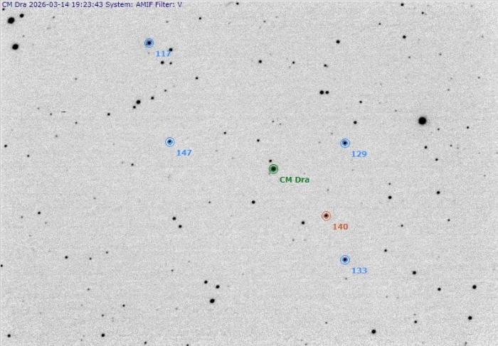 Chart - CM Dra, JD 2461114.30814