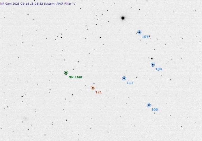 Chart - NR Cam, JD 2461118.25616