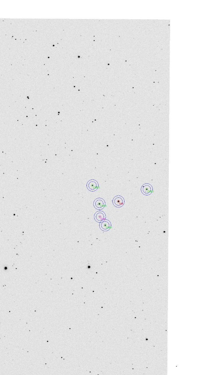 Chart - V0372 Dra, JD 2461105.50291