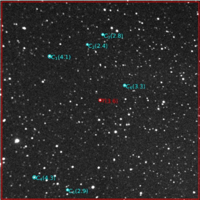 Chart - WASP-19, JD 2461061.53606