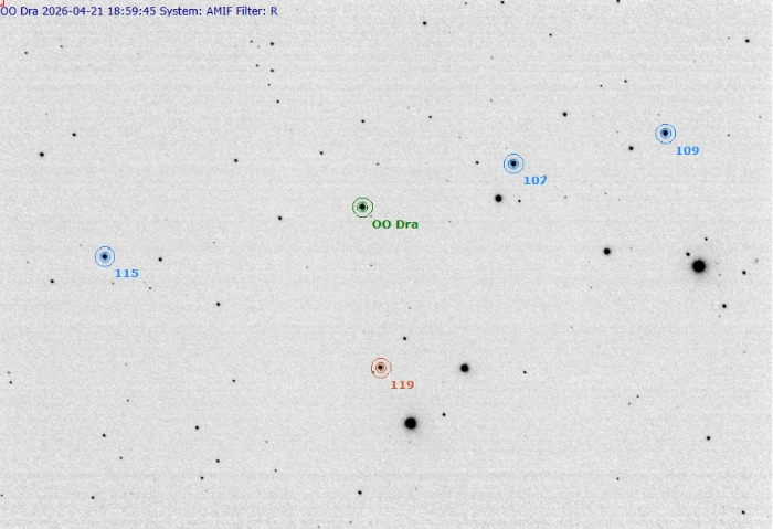 Chart - OO Dra, JD 2461152.29149