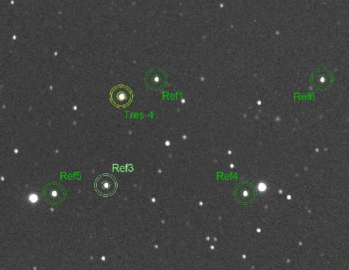 Chart - TrES-4, JD 2461157.43689