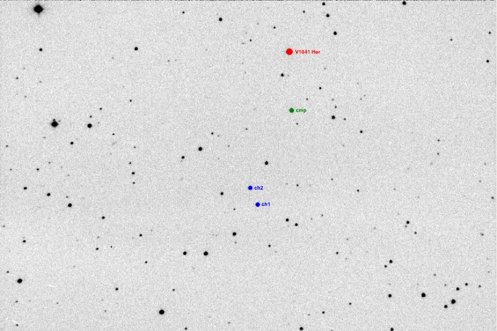 Chart - V1041 Her, JD 2455992.42760